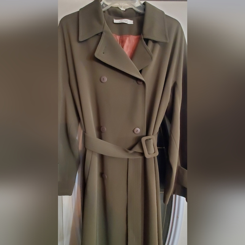 Hilary Radley Olive Trench Coat